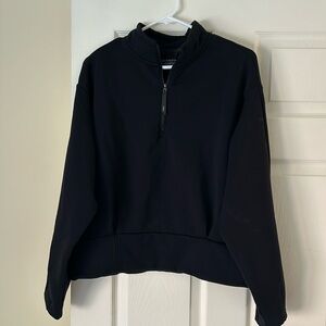 Half zip black pullover from Athleta